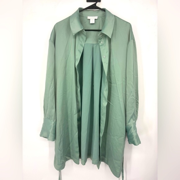 NWOT House of Harlow 1960 Mint Green Belted Mini Dress Large - Picture 1 of 4